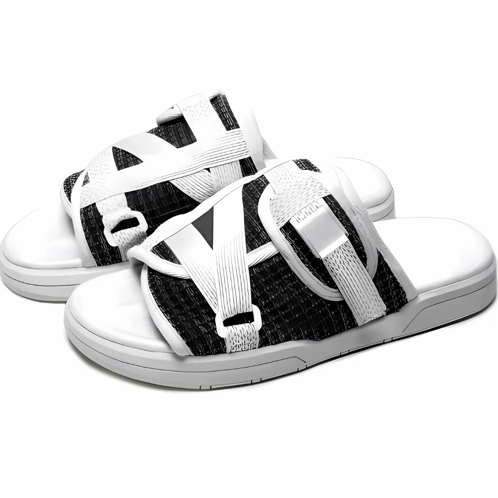 Adjustable Strap Slide Sandals