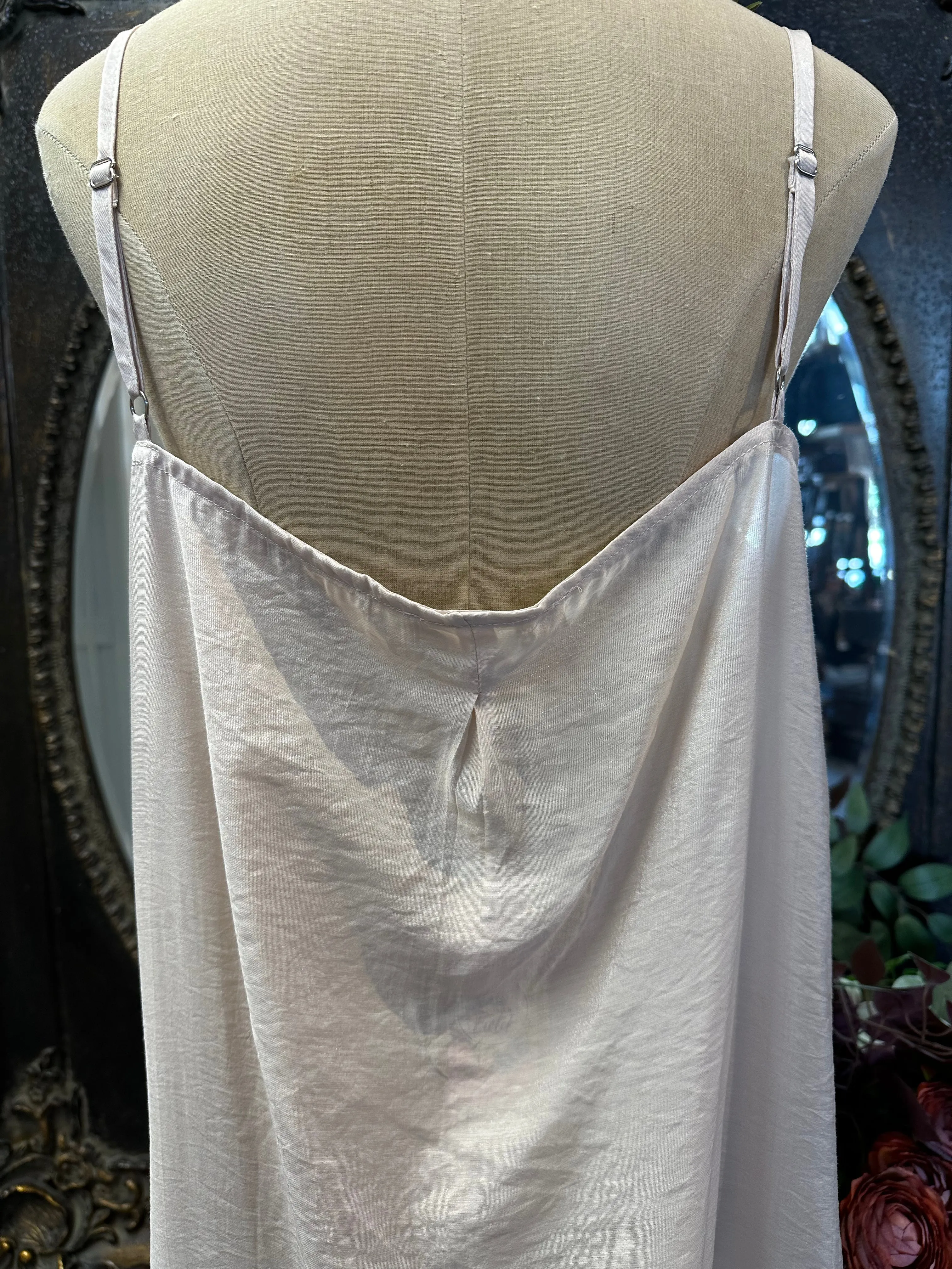 Amelie cotton and lace slip