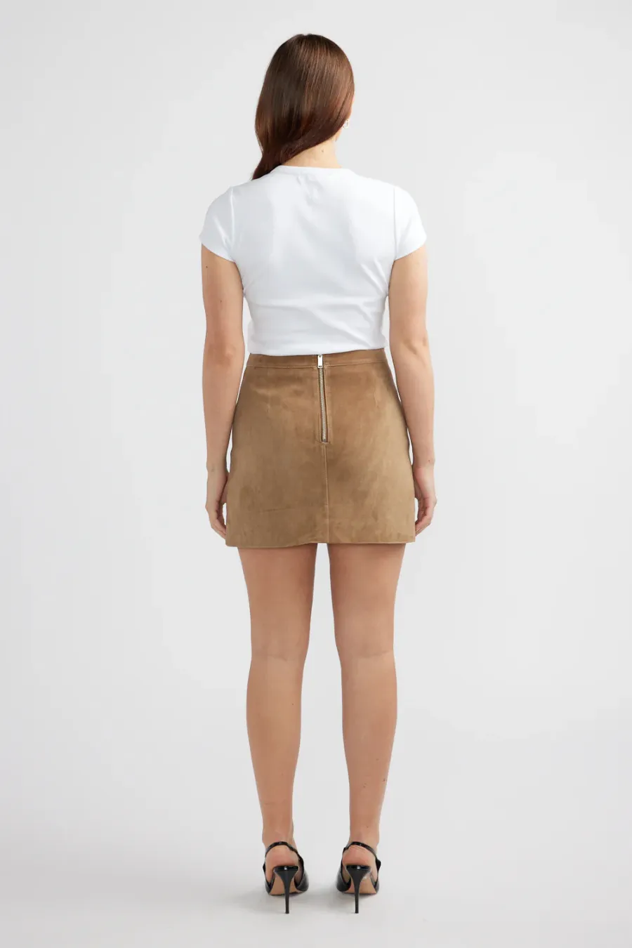 Ana Suede Mini Skirt Toffee