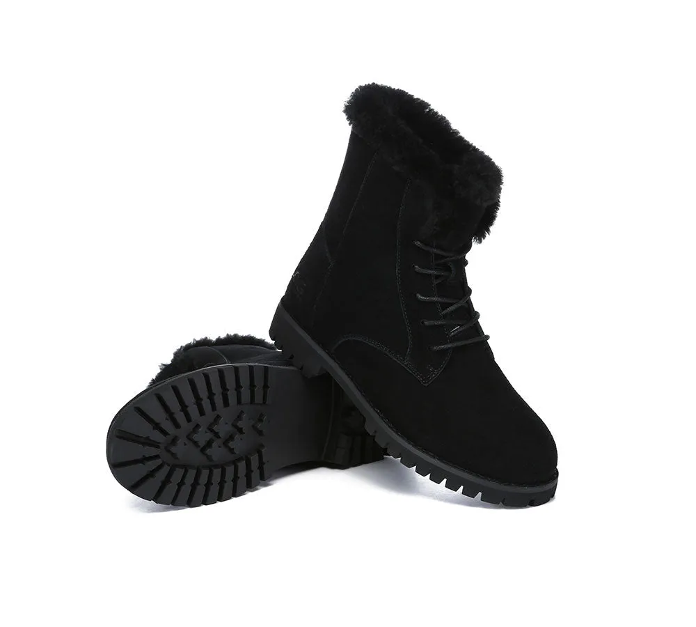 Australian Shepherd® UGG Women Fashion Lace Up Ankle Boots Jean