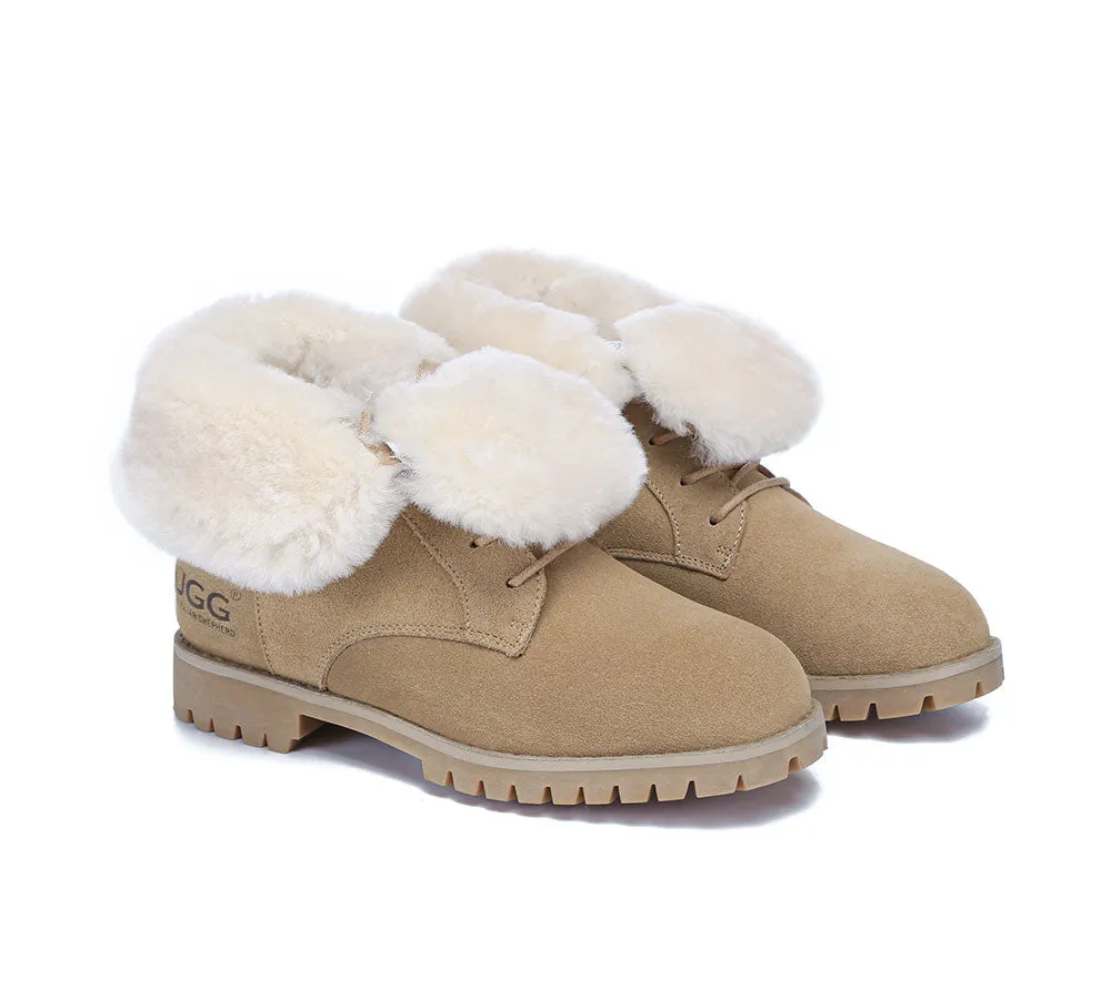 Australian Shepherd® UGG Women Fashion Lace Up Ankle Boots Jean