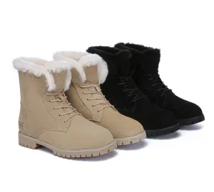 Australian Shepherd® UGG Women Fashion Lace Up Ankle Boots Jean