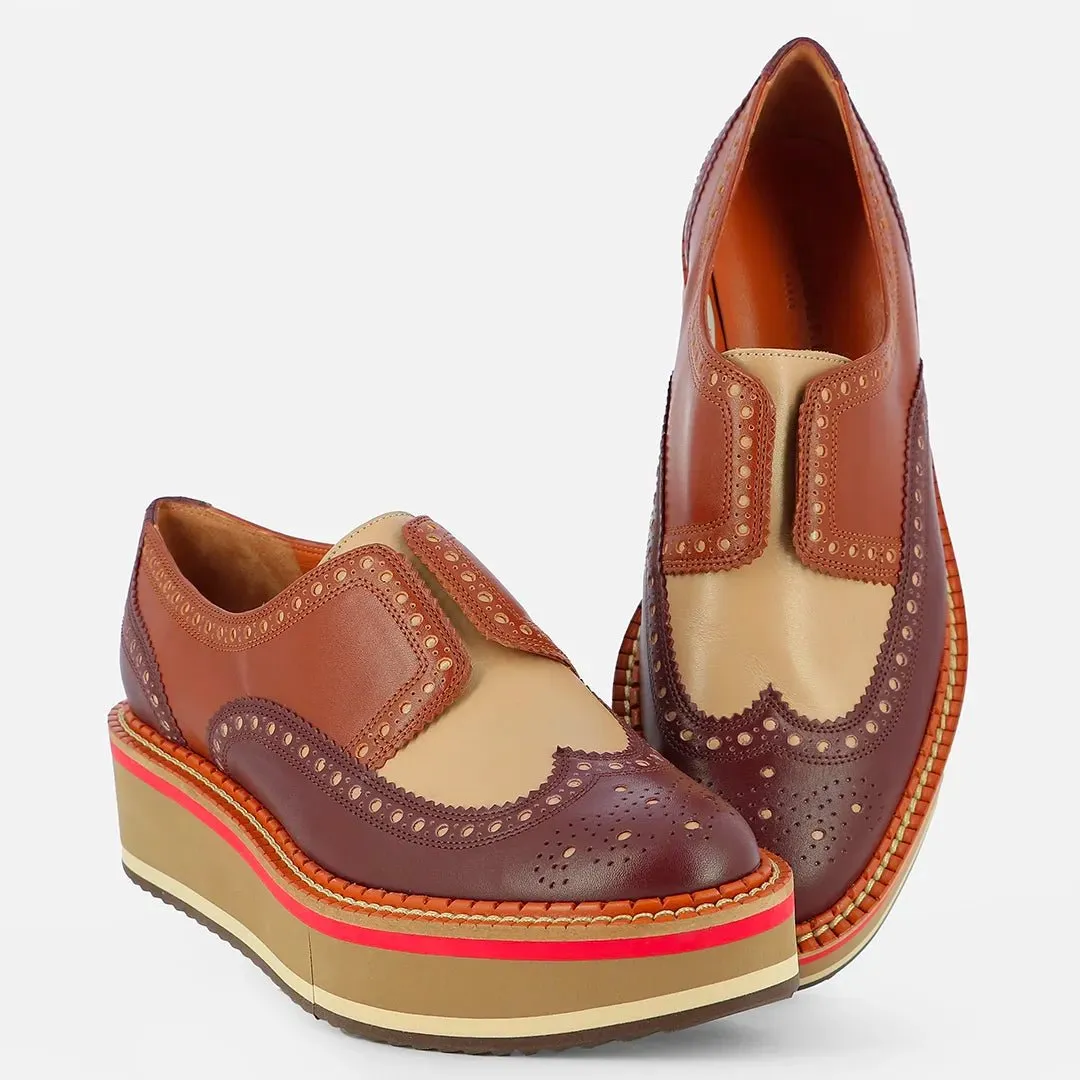 BECKA, multicolor brown || OUTLET