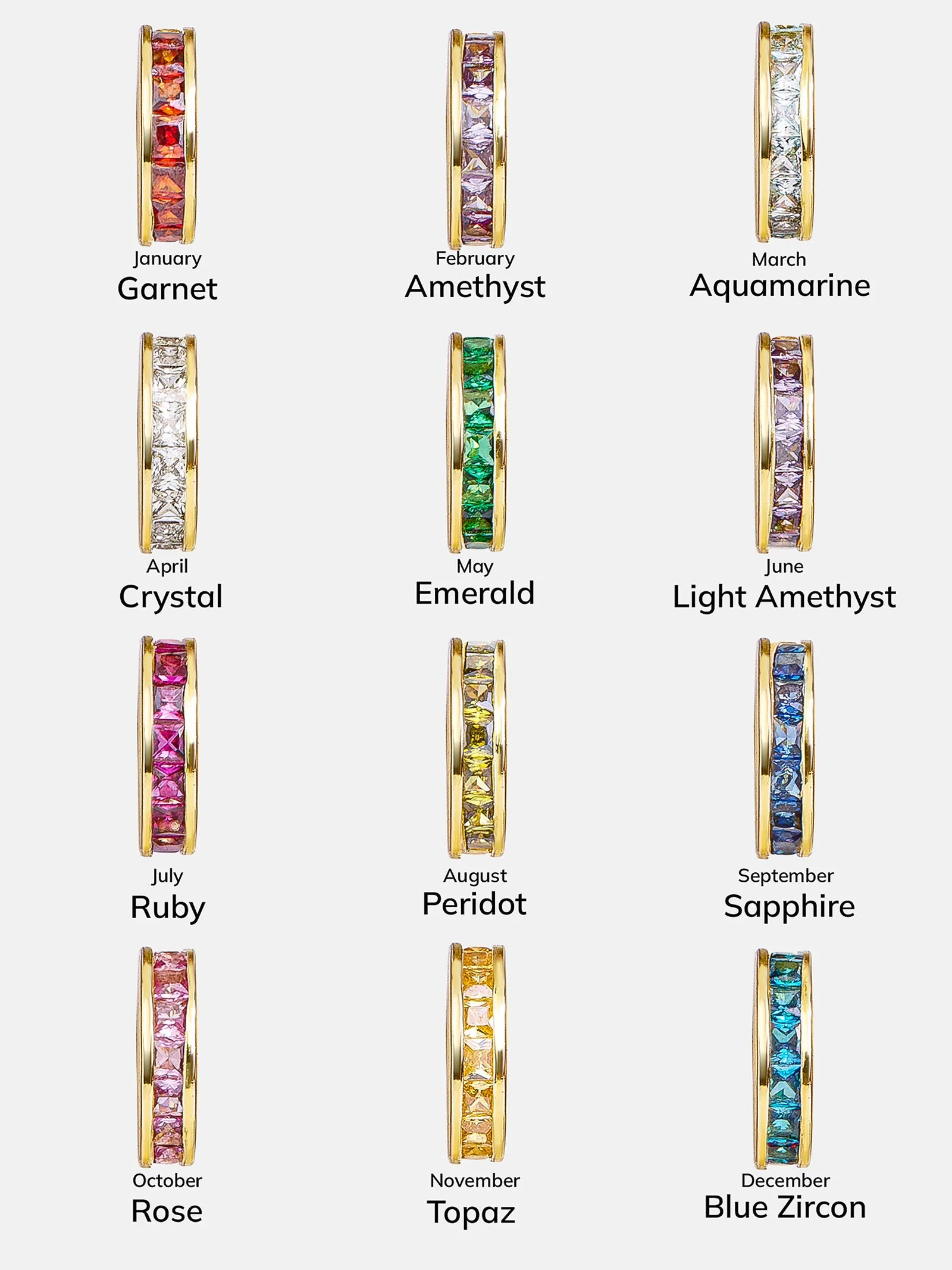 Birthstone Charm Bead - Light Amethyst