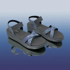 Blue Platform Sandals