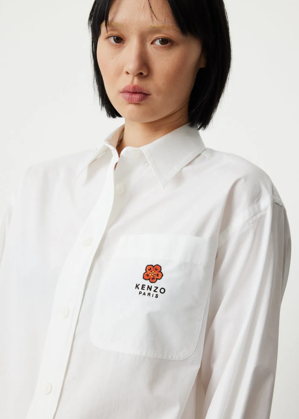 Boke Flower Crest Oversized Shirt