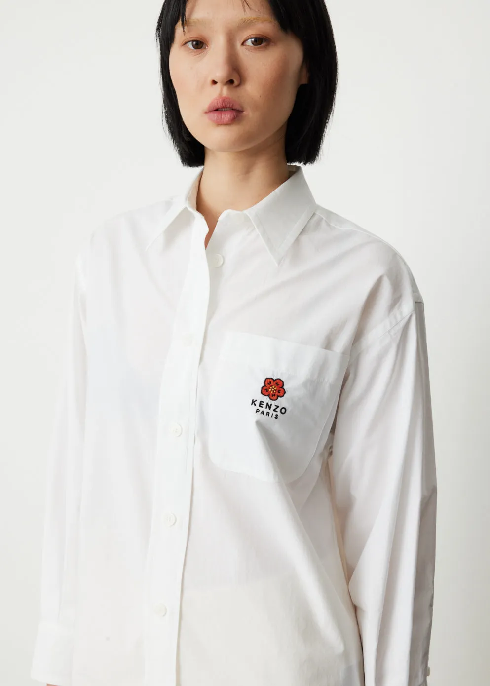 Boke Flower Crest Oversized Shirt