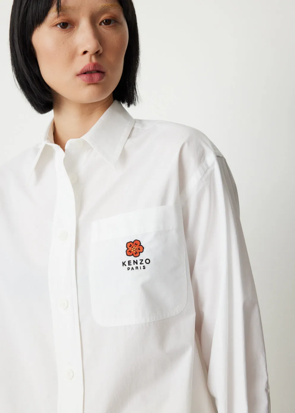 Boke Flower Crest Oversized Shirt