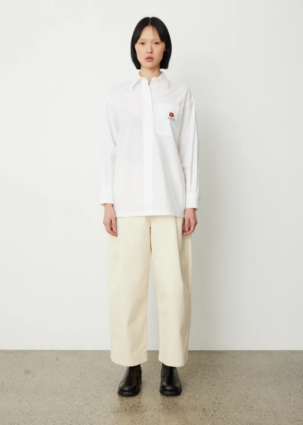 Boke Flower Crest Oversized Shirt
