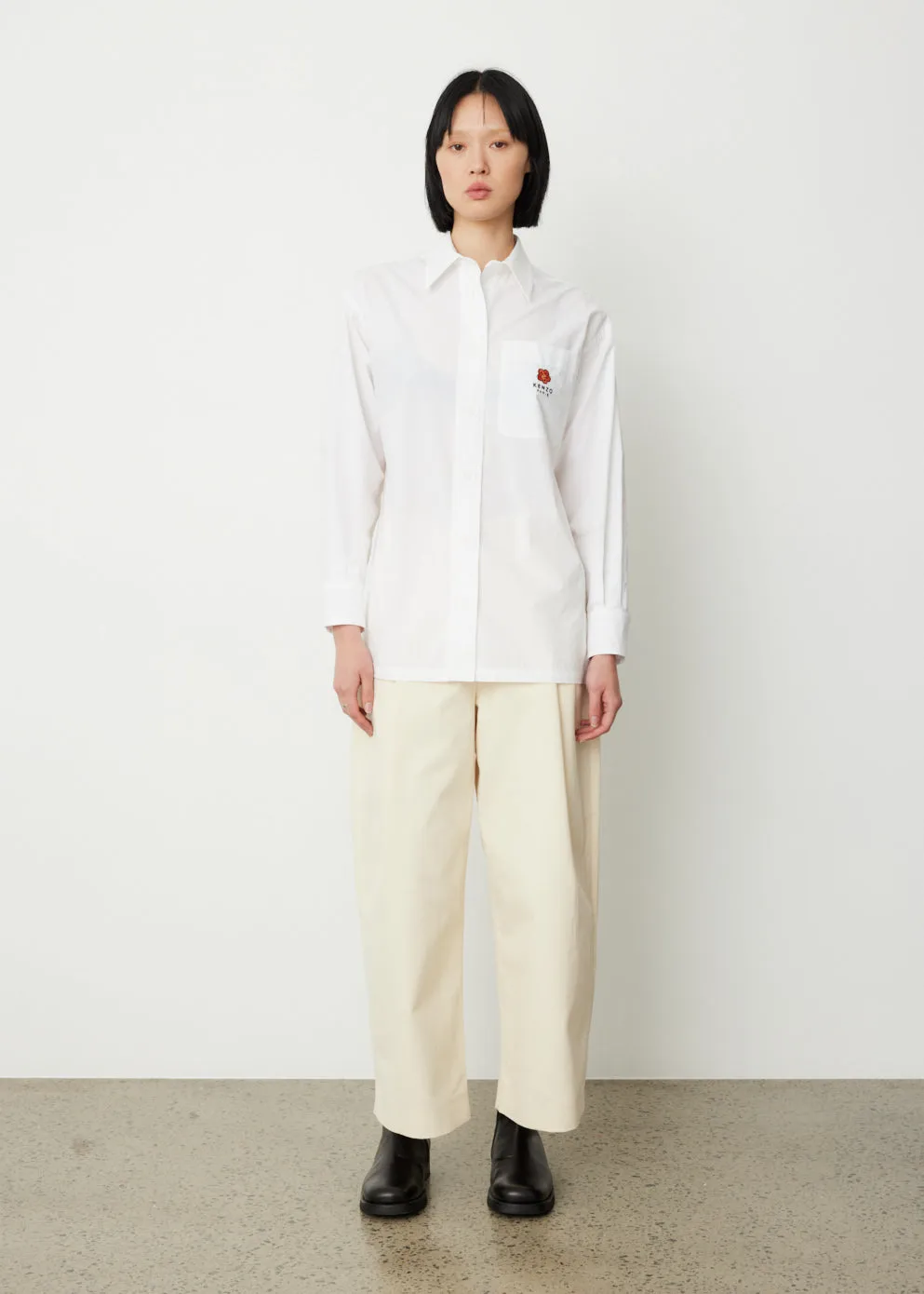 Boke Flower Crest Oversized Shirt