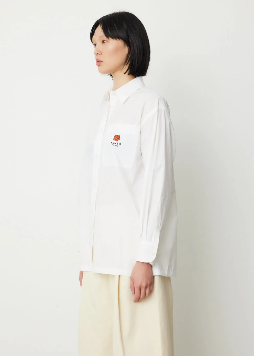 Boke Flower Crest Oversized Shirt