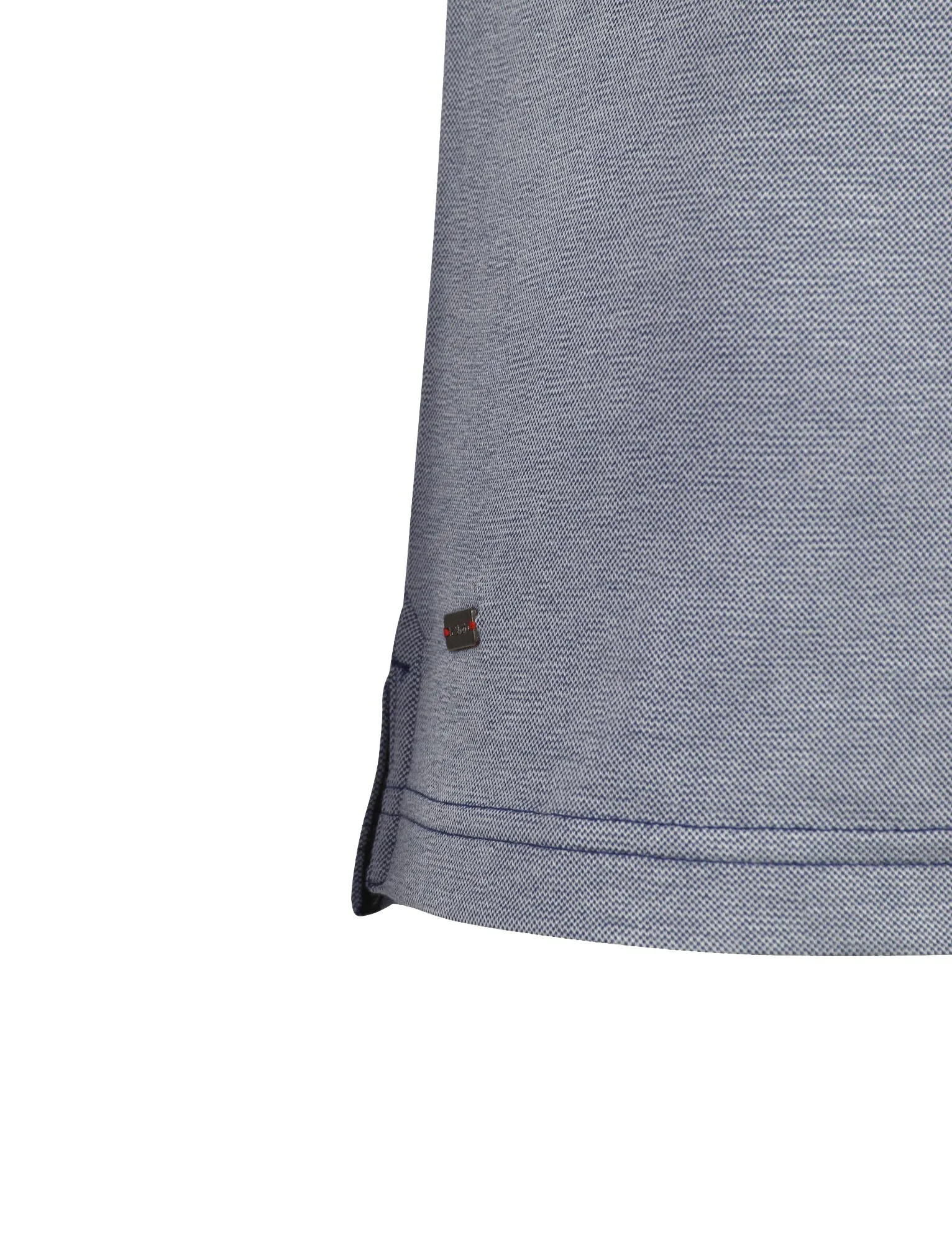 Chatham Patterned Collar Polo Shirt in True Navy - Le Shark