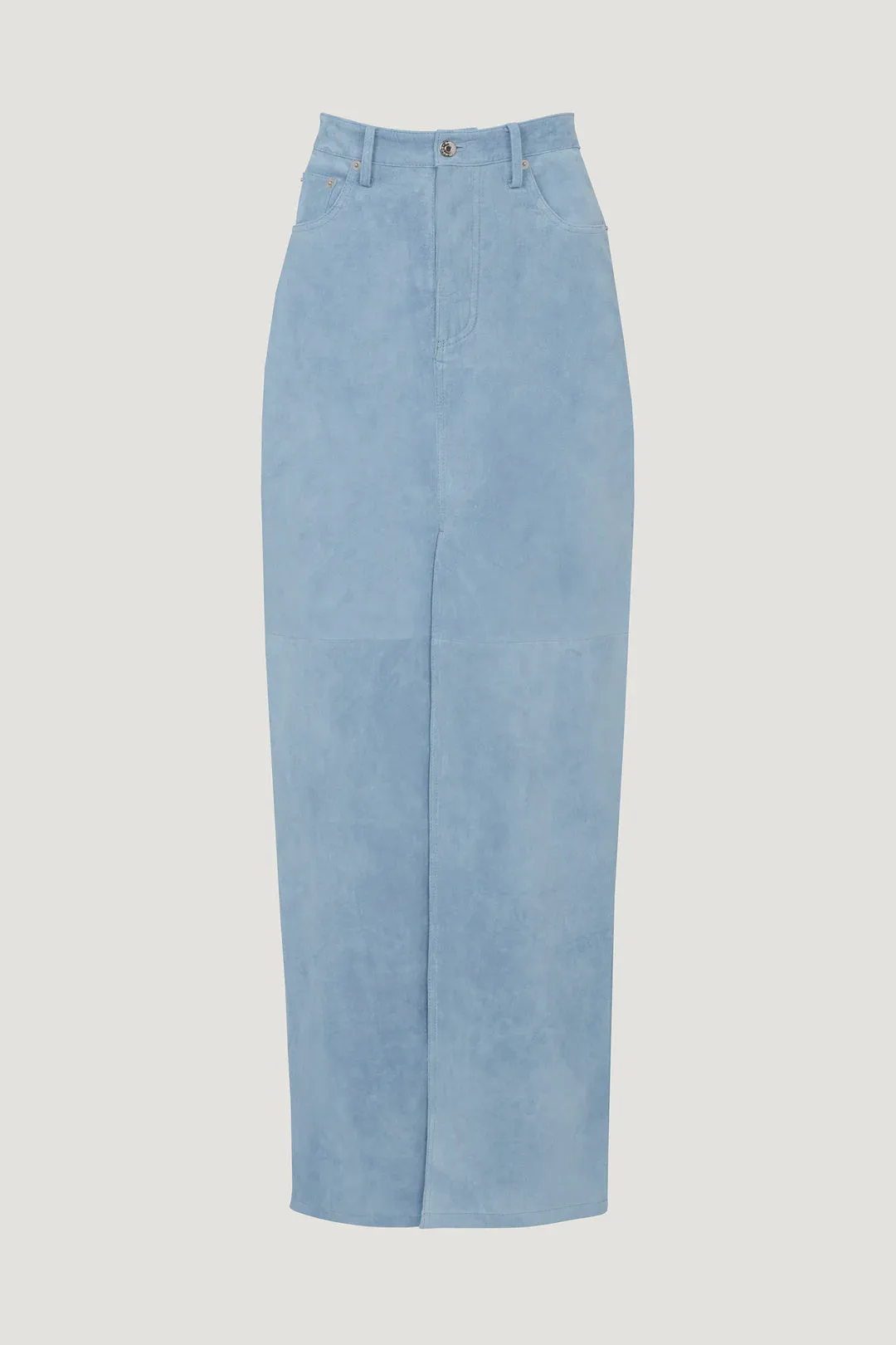Chicago Suede Skirt Sky Blue
