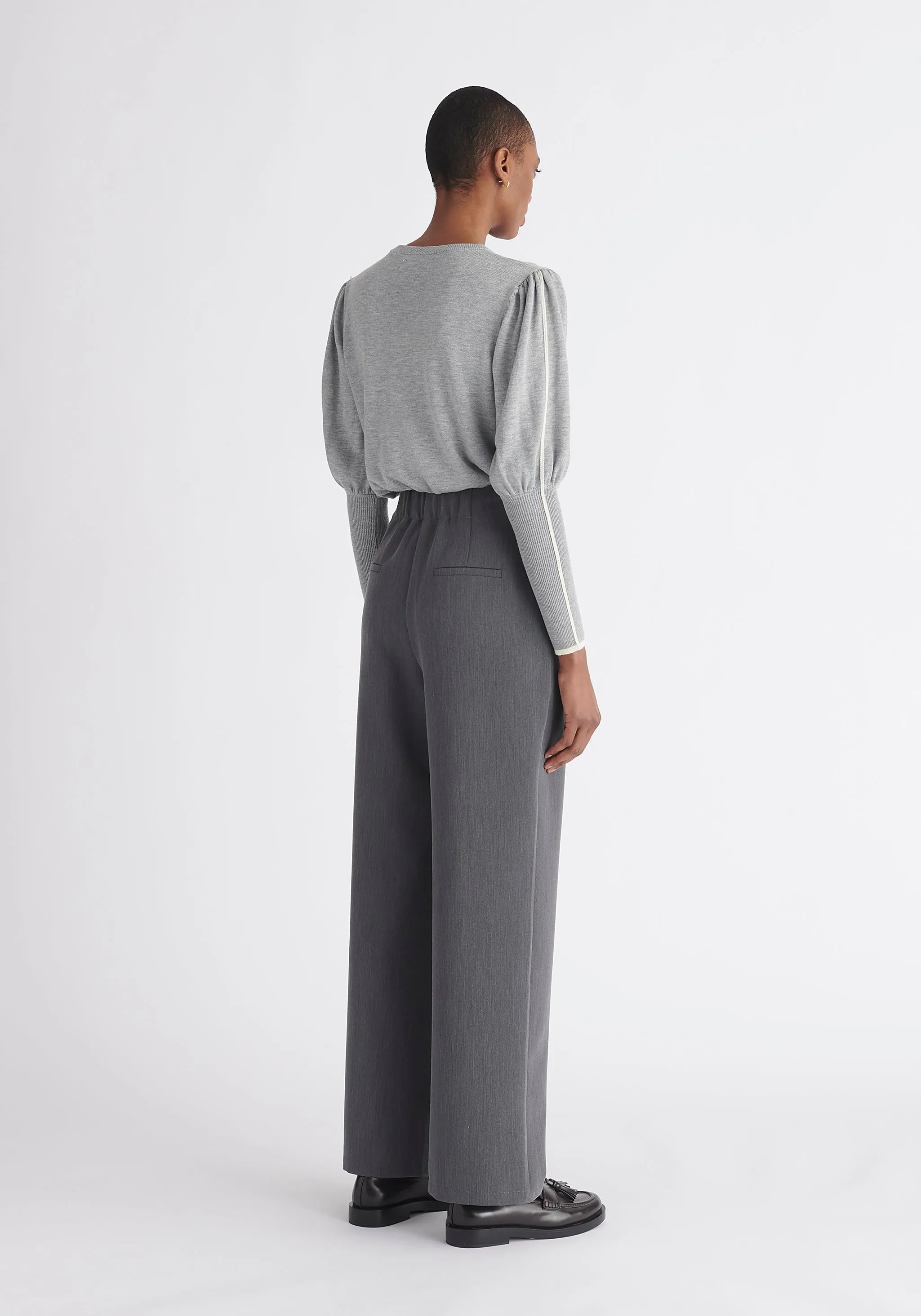 Contrast Colour Edge Knitted Recycled Top