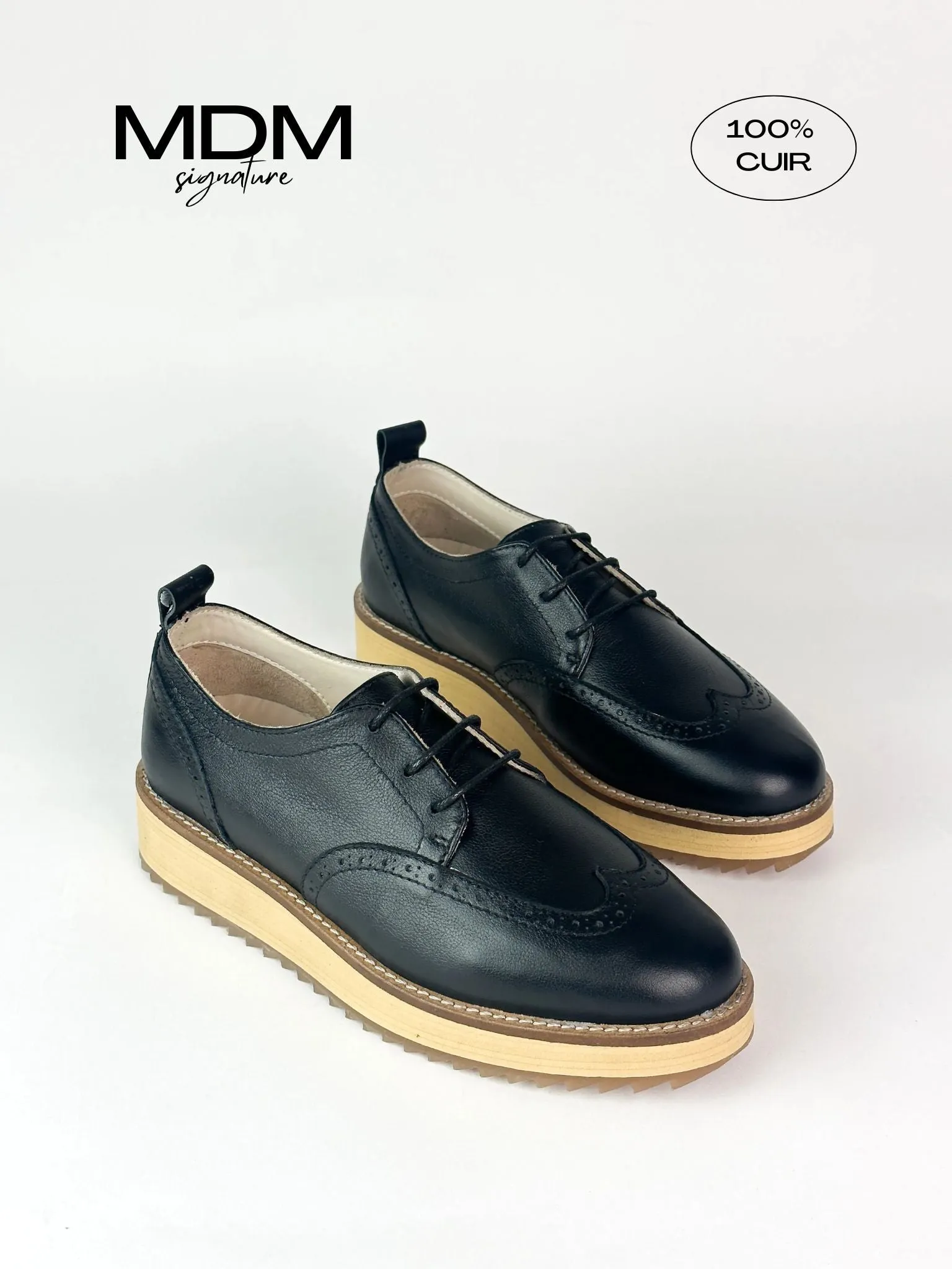 DERBIES MDM SIGNATURE - NOIR
