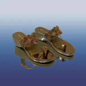 Embellished Beaded Ethnic Wedges