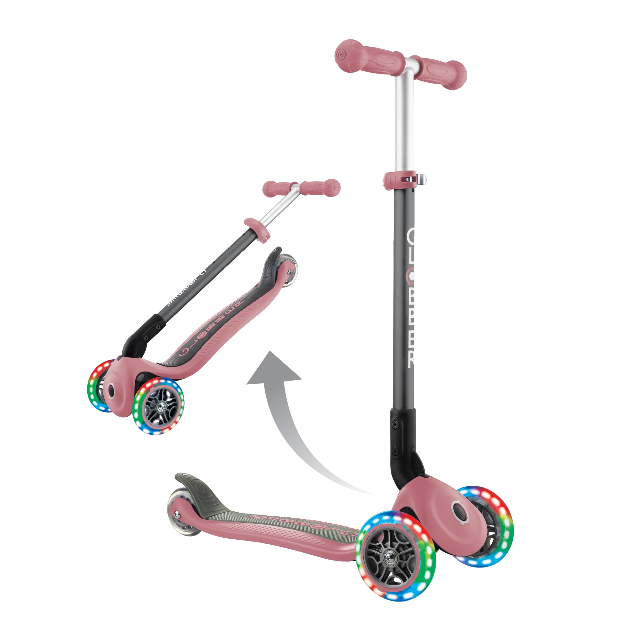 Globber Primo Foldable 3 Wheeled Scooter with Lights