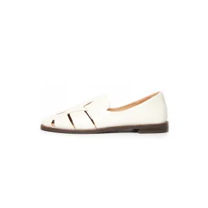 Kris Leather Loafers - Beige ( BEI )