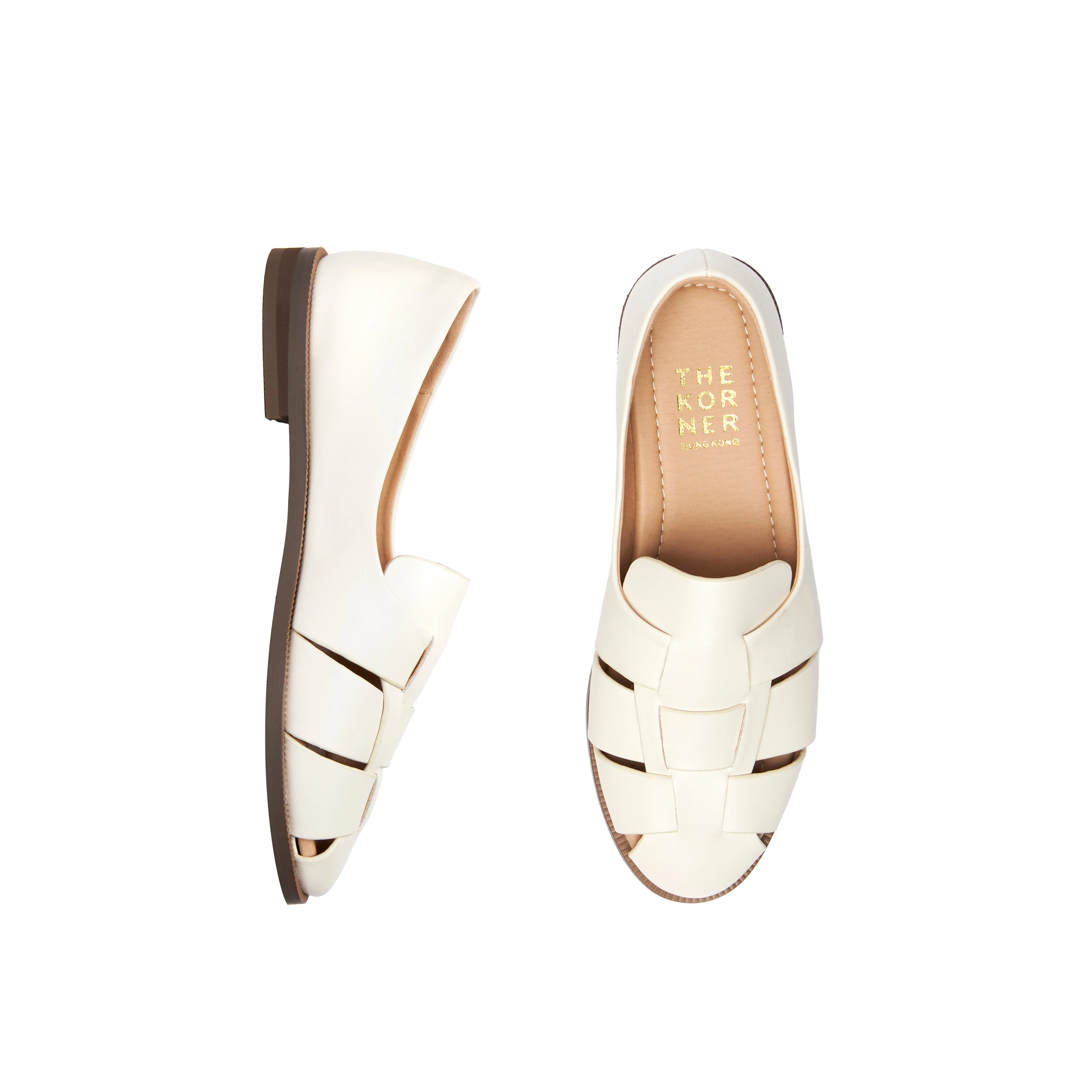 Kris Leather Loafers - Beige ( BEI )
