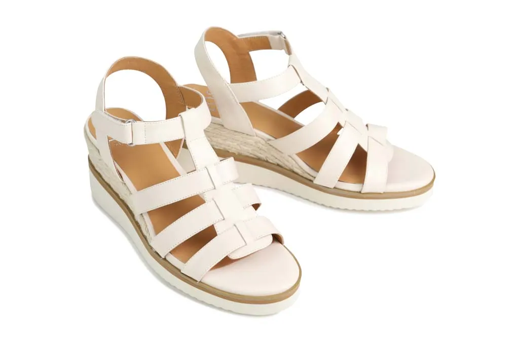 LANA LEATHER ESPADRILLES SANDALS