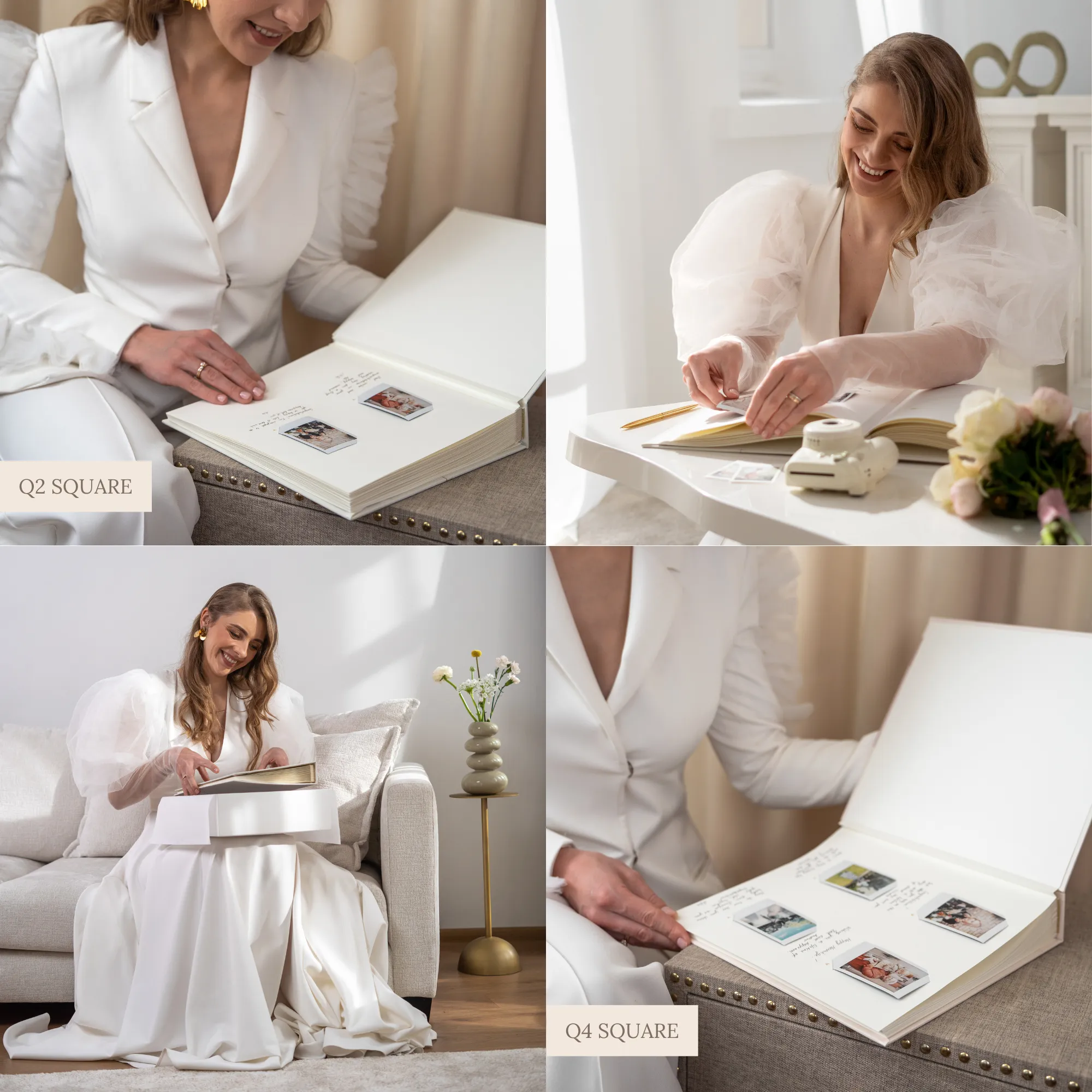 Light Blue   White Velour | Guest Book