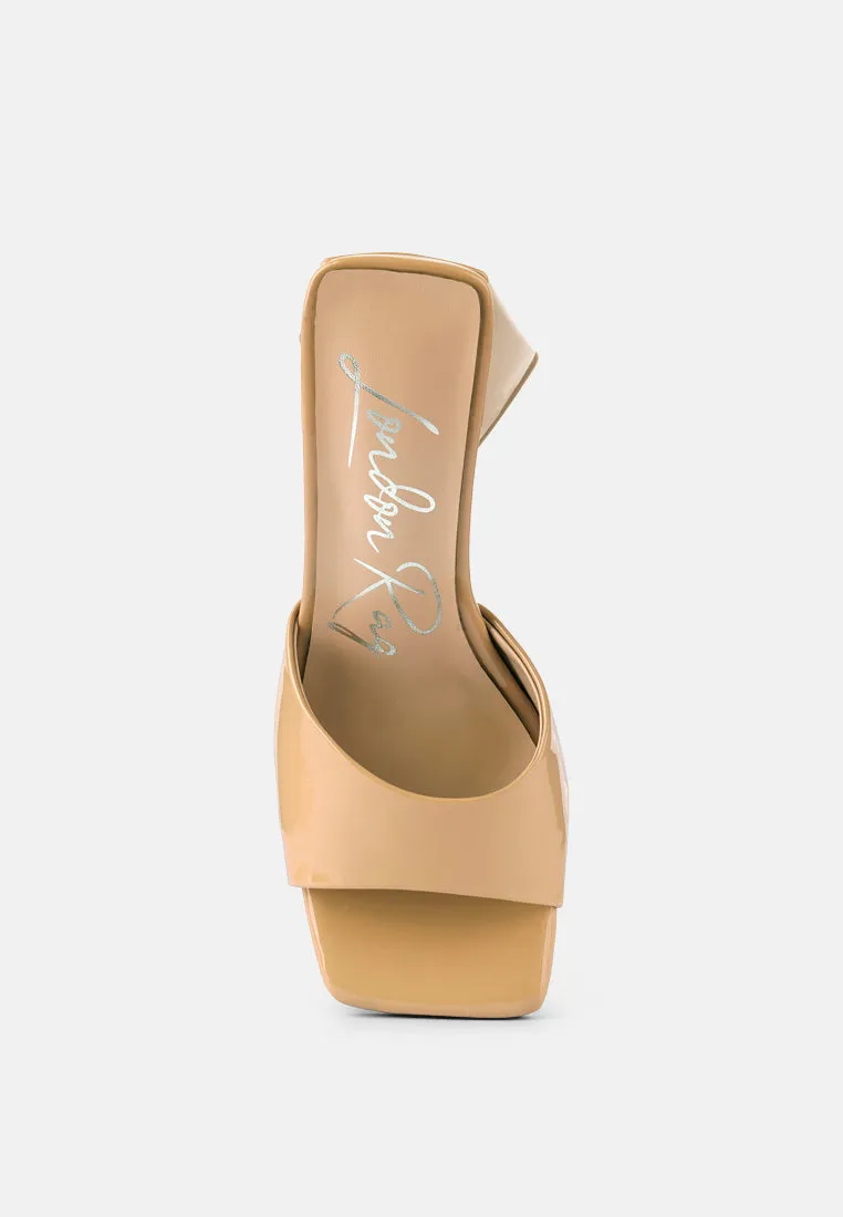 lovebug triangular block heel sandals