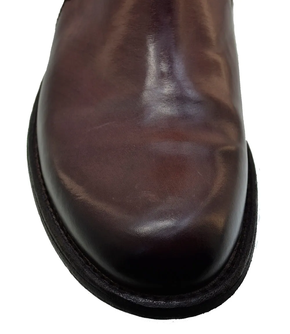 Men's Italian Shoes Jo Ghost 3315 Brown Leather Chelsea Vintage Boots last pairs size 41 42