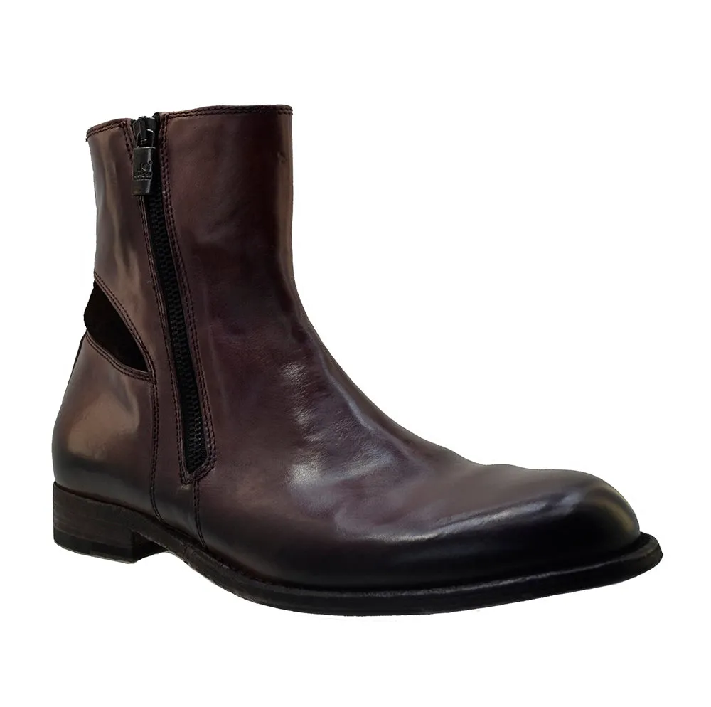 Men's Italian Shoes Jo Ghost 3315 Brown Leather Chelsea Vintage Boots last pairs size 41 42