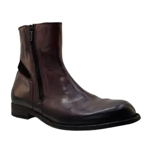 Men's Italian Shoes Jo Ghost 3315 Brown Leather Chelsea Vintage Boots last pairs size 41 42