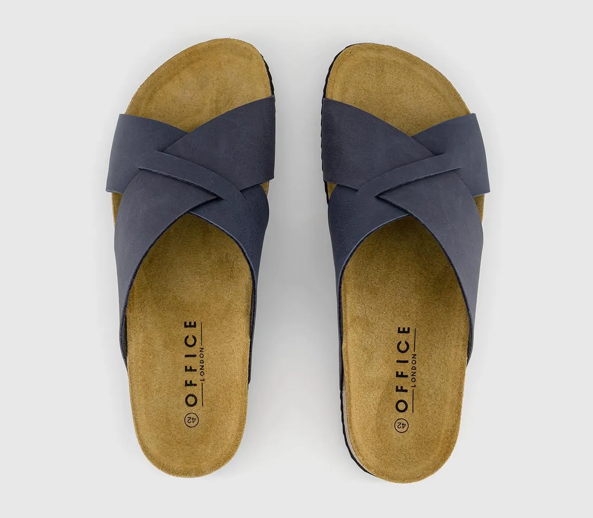 Mens Office Fiji Footbeds Navy