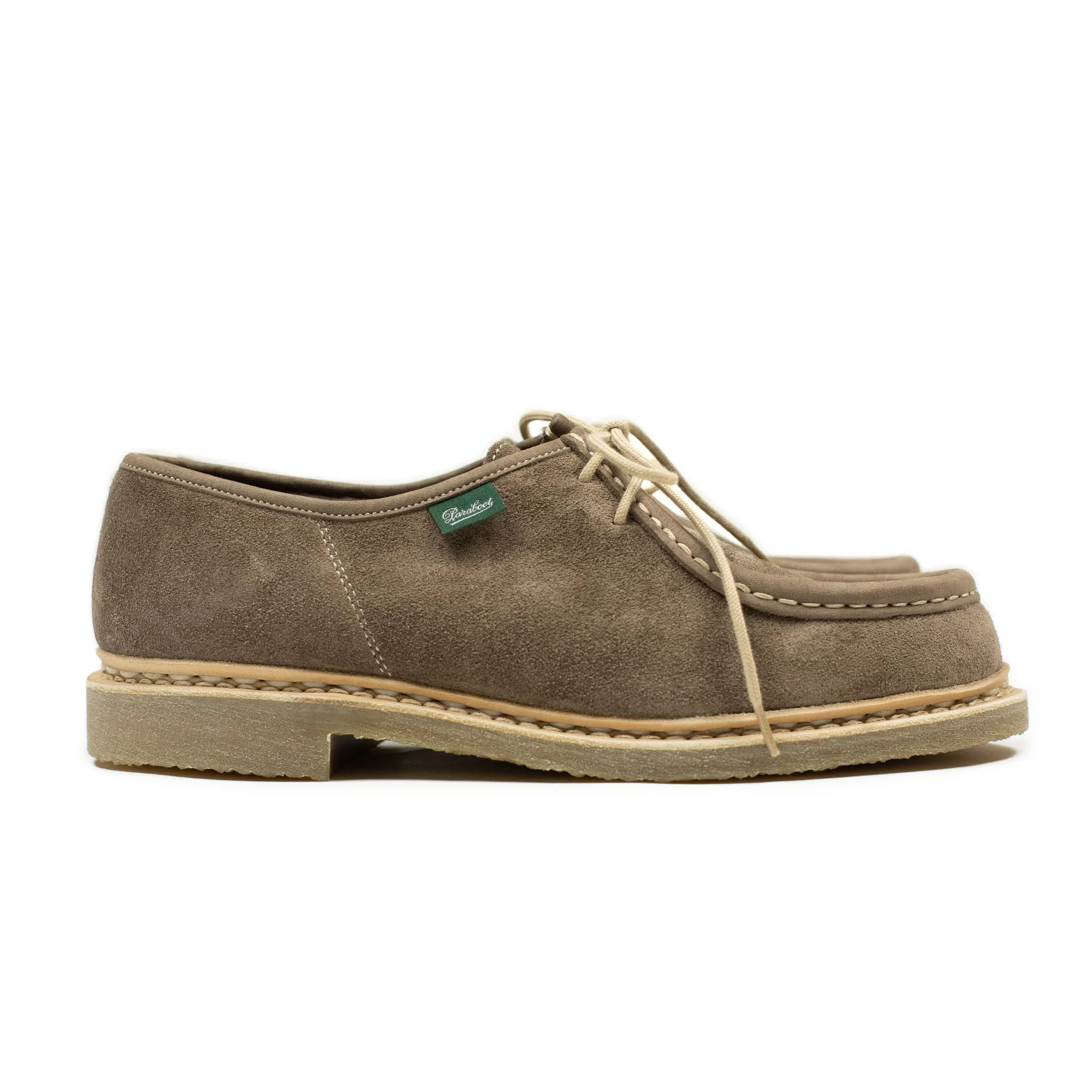 Micka tyrolean derbies in Smoky taupe suede
