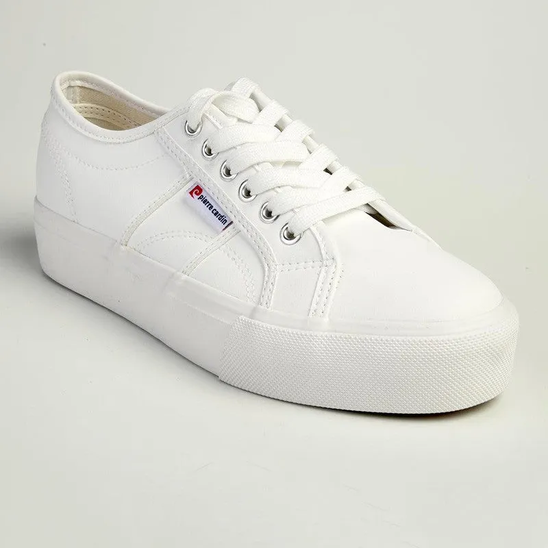 Pierre Cardin Nadine Lace Up Sneaker - White