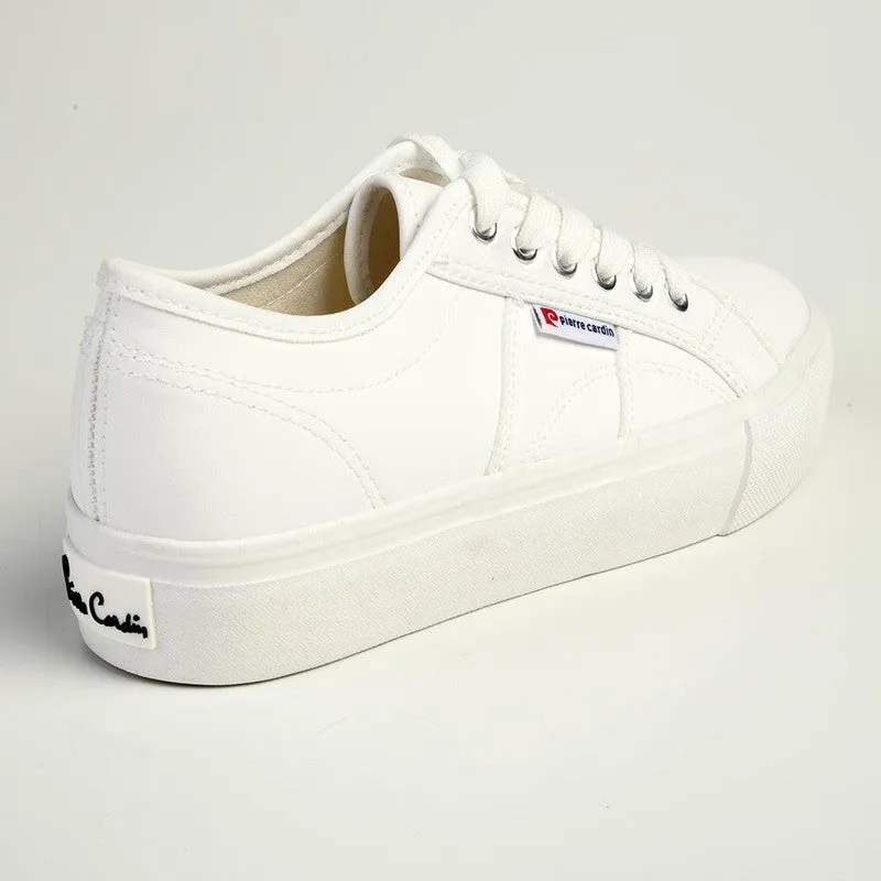 Pierre Cardin Nadine Lace Up Sneaker - White