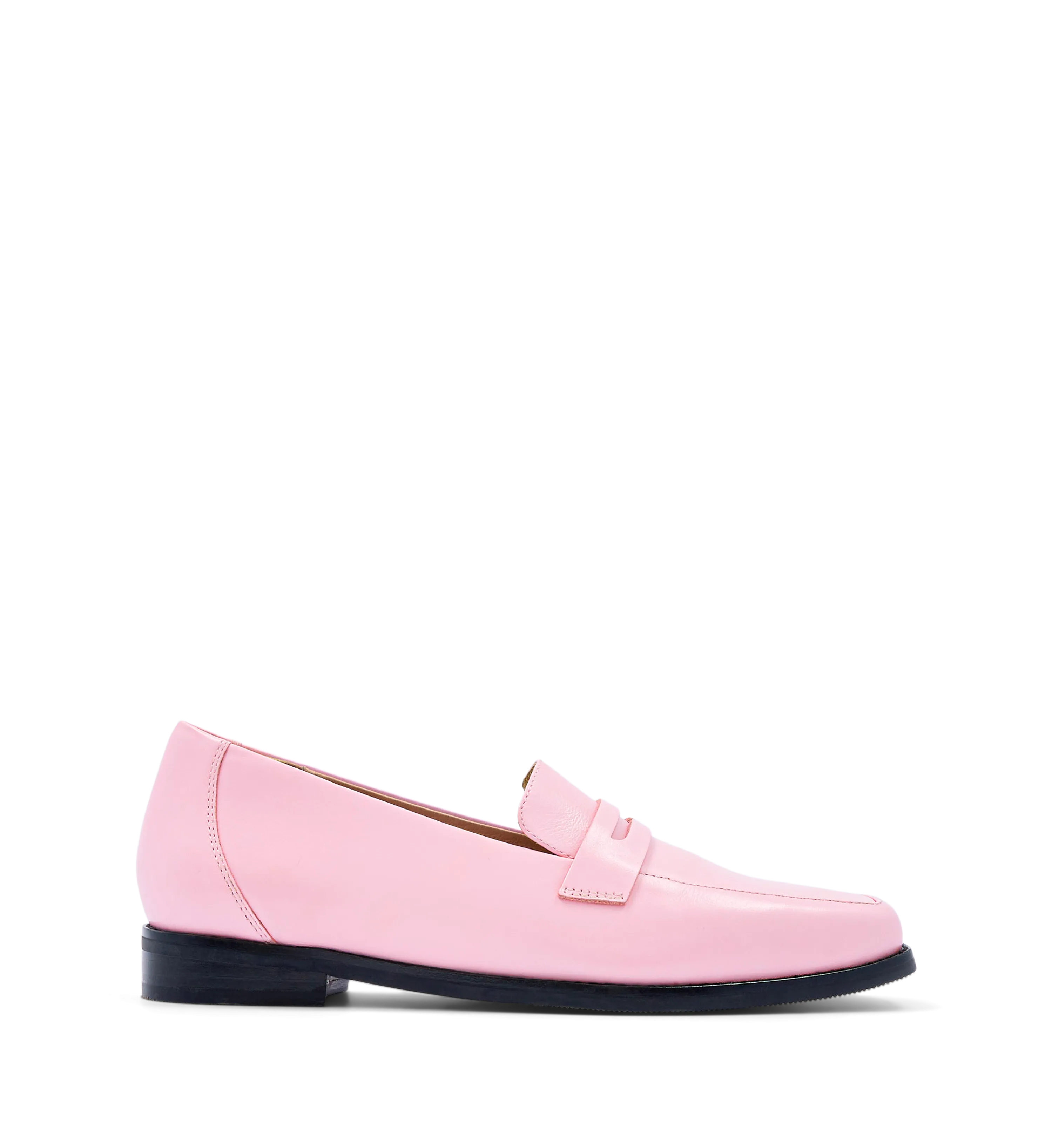 Piha Baby Pink Leather Loafers