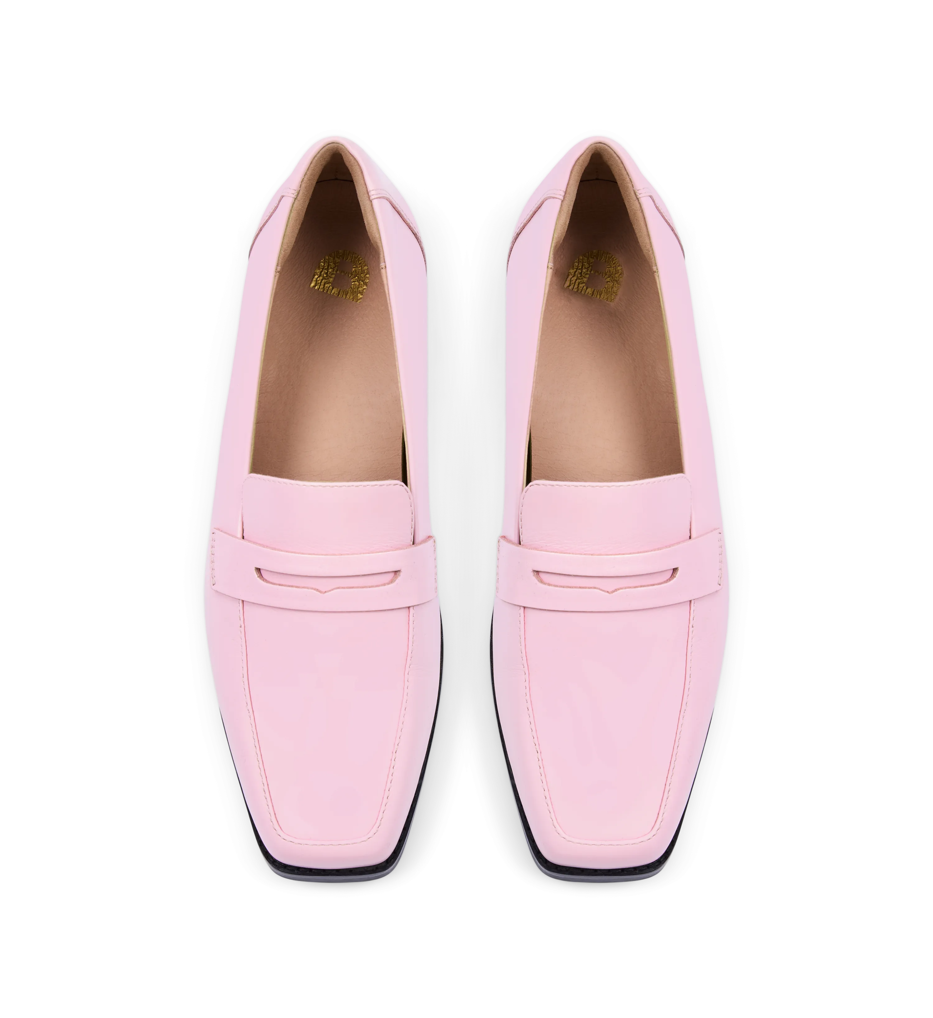 Piha Baby Pink Leather Loafers