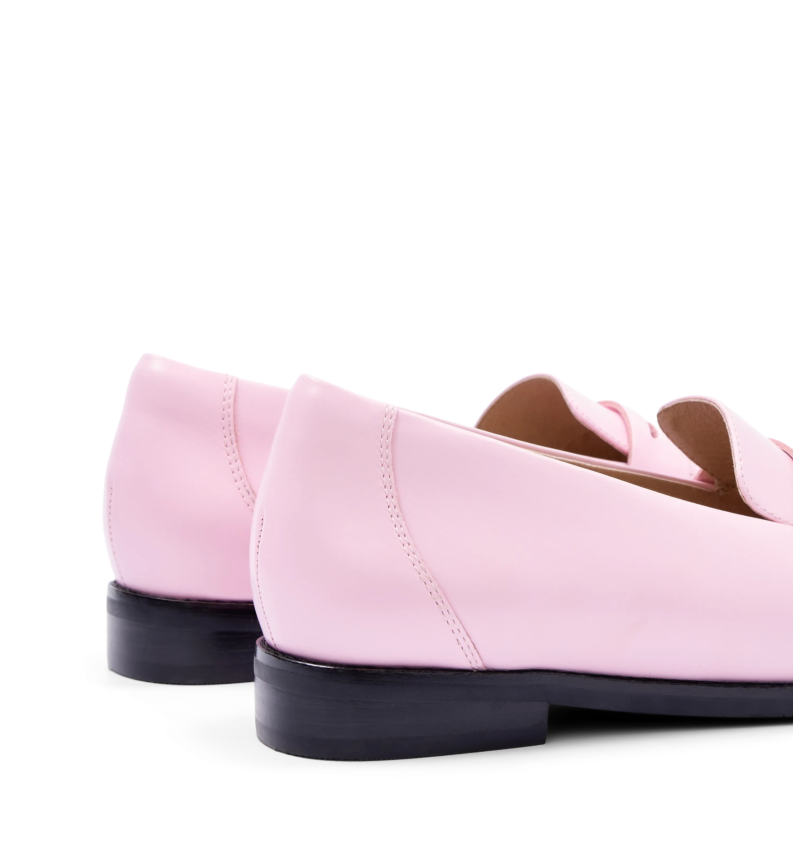 Piha Baby Pink Leather Loafers