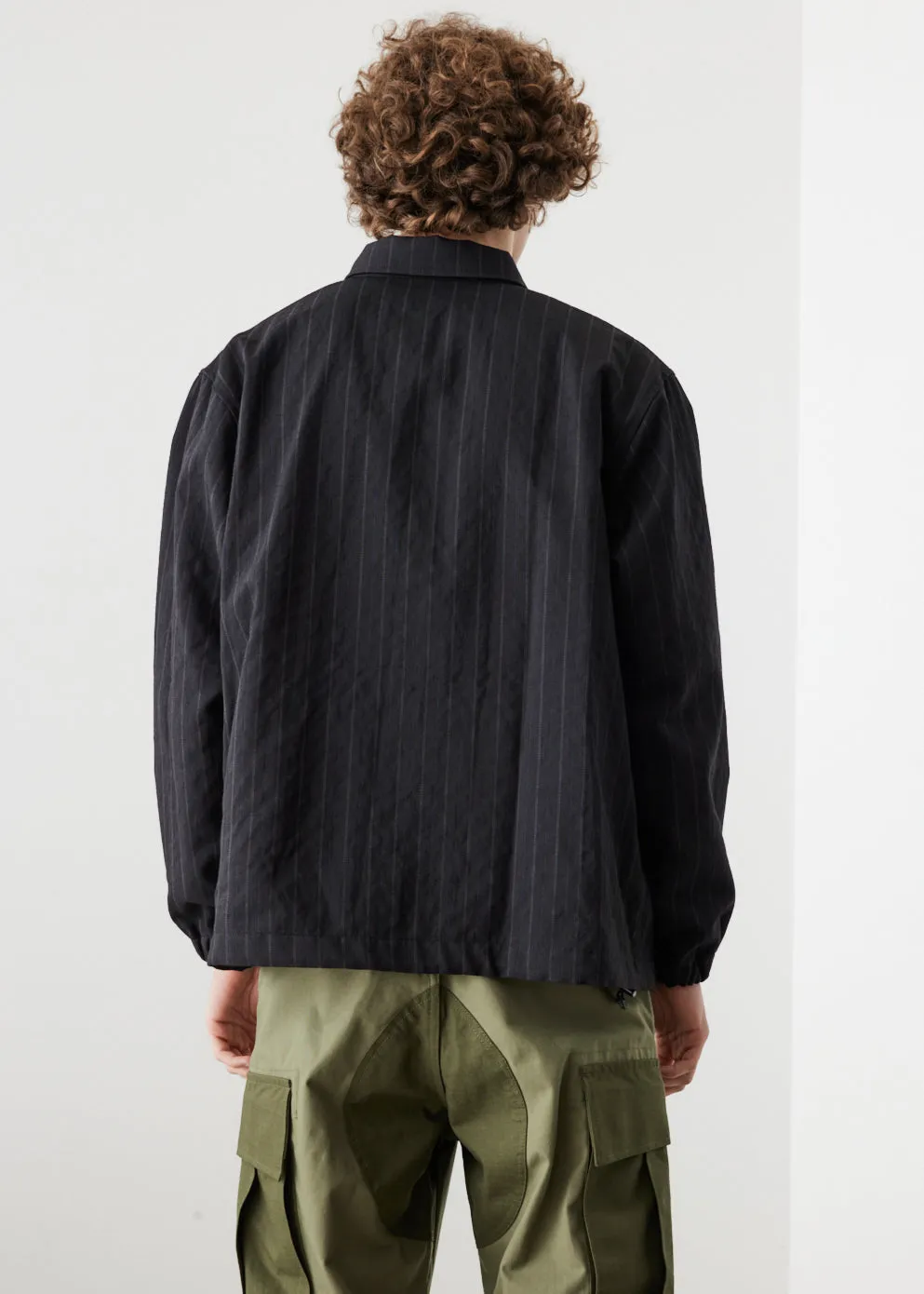 Pinstripe Coach Jacket