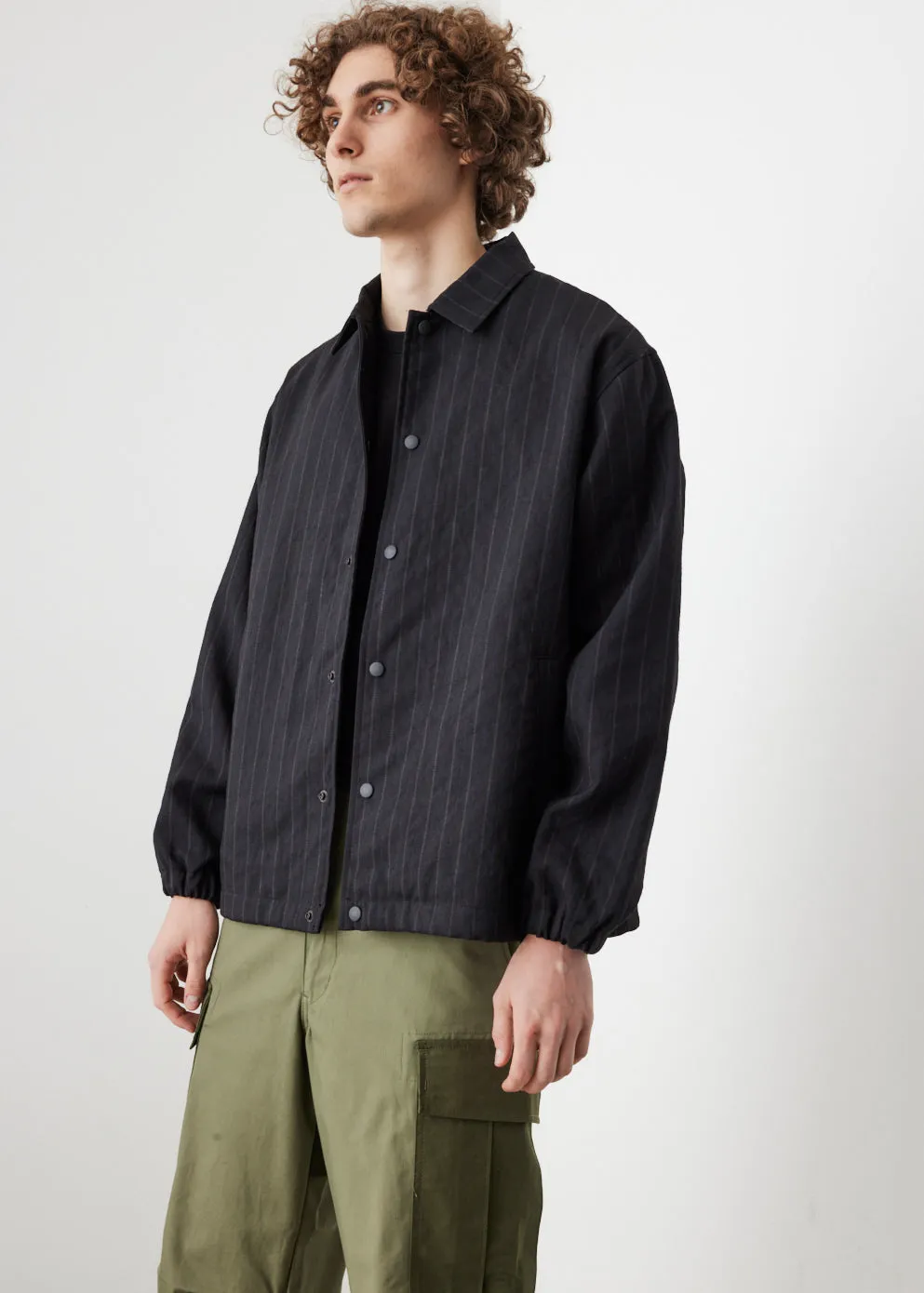 Pinstripe Coach Jacket