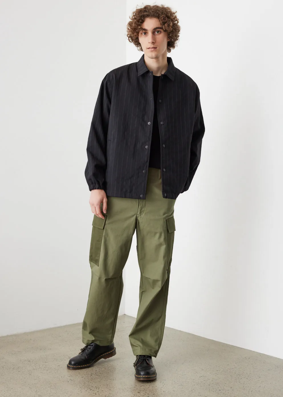 Pinstripe Coach Jacket