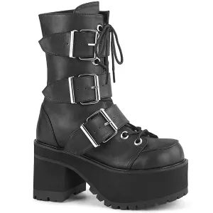 RANGER-308 Demoniacult Alternative Footwear Women's Ankle Boots