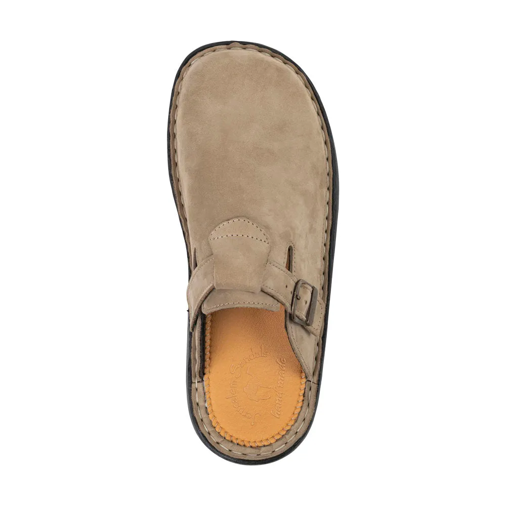 Sawyer - Leather Clog-Toe Sandal | Olive Nubuck