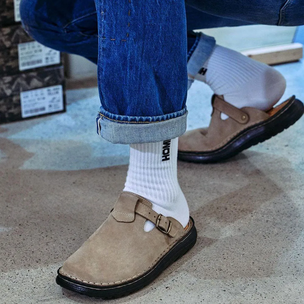 Sawyer - Leather Clog-Toe Sandal | Olive Nubuck