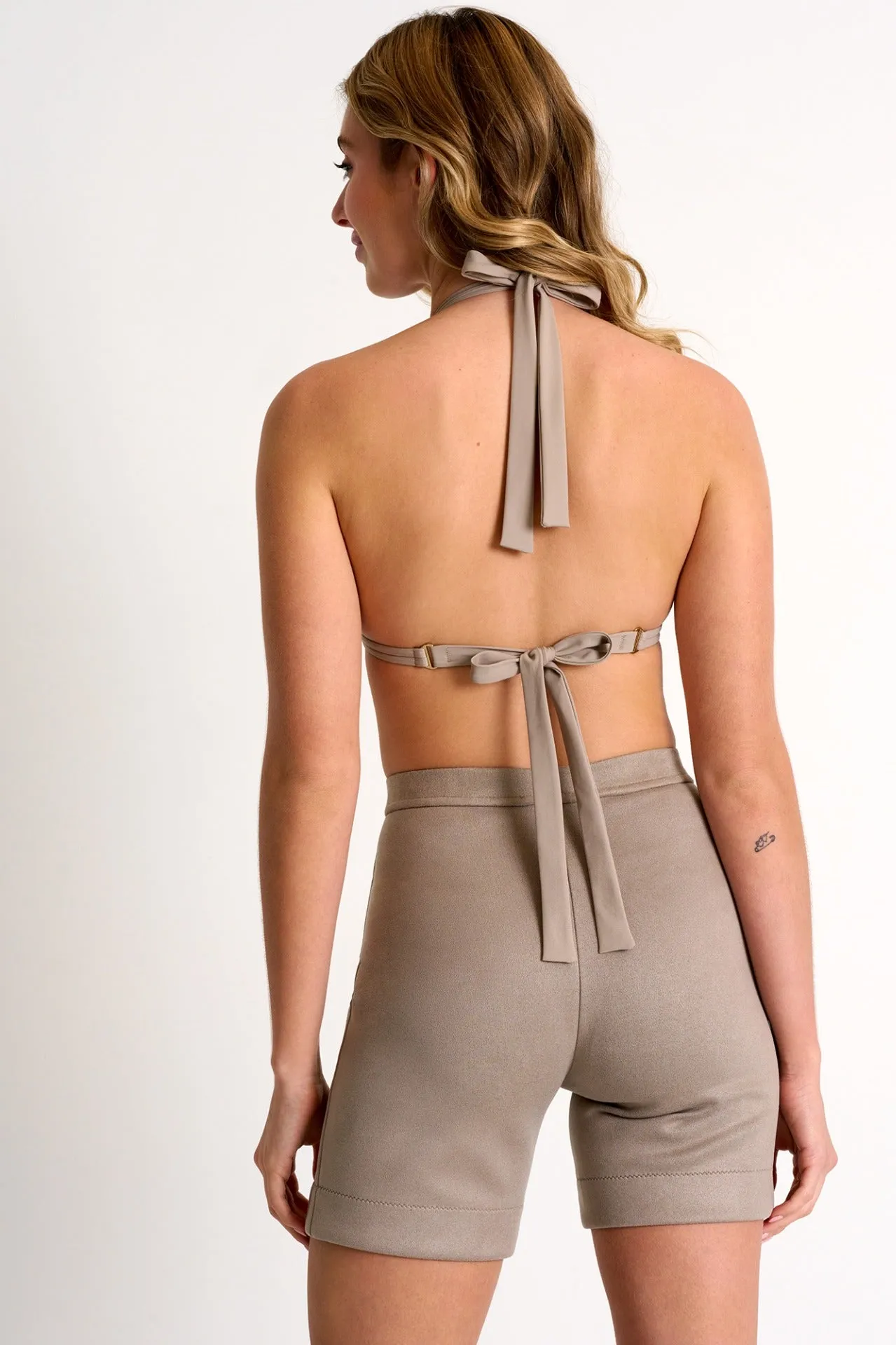 Shan Kate Vegan suede shorts