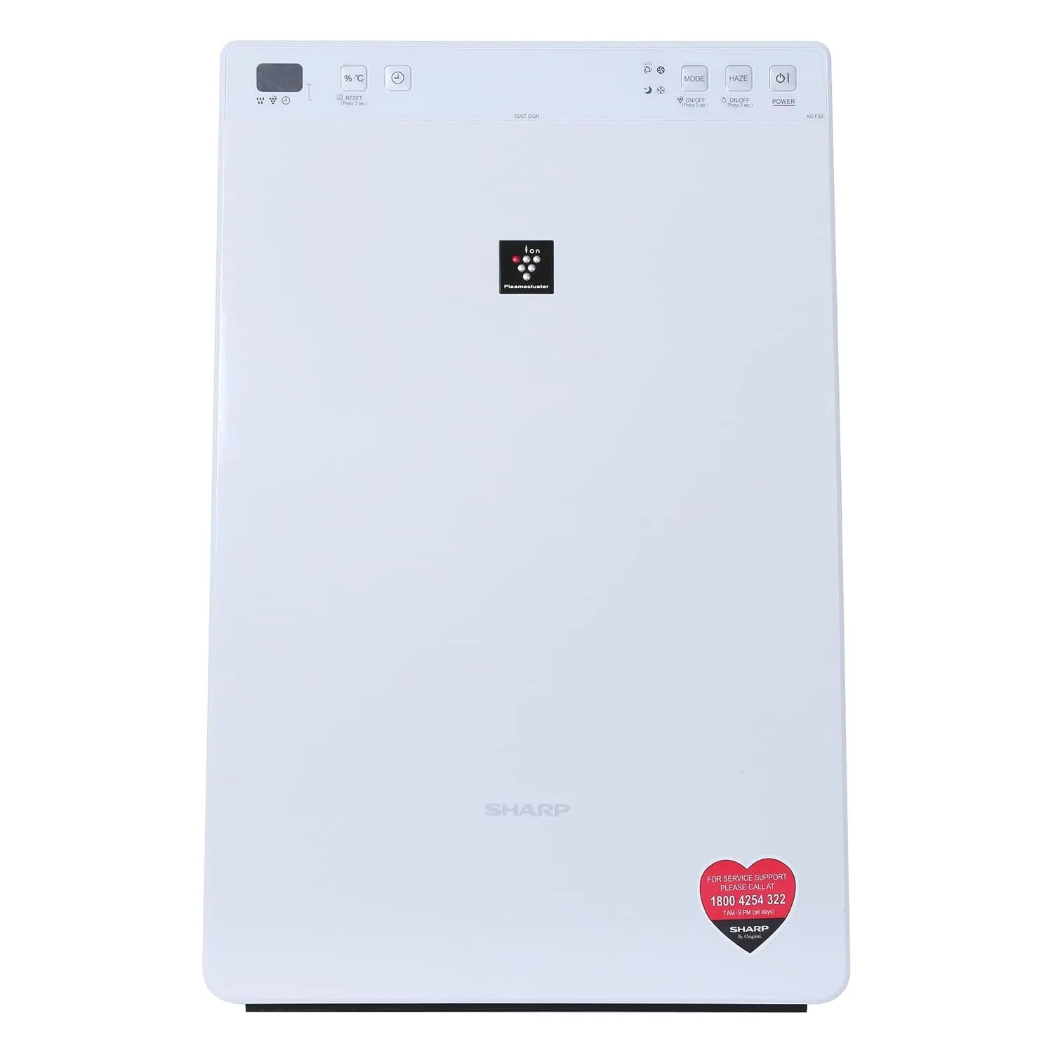 Sharp Plasmacluster Air Purifier with Humidification, for Rooms of up to 226 sq ft KC-F30E-W