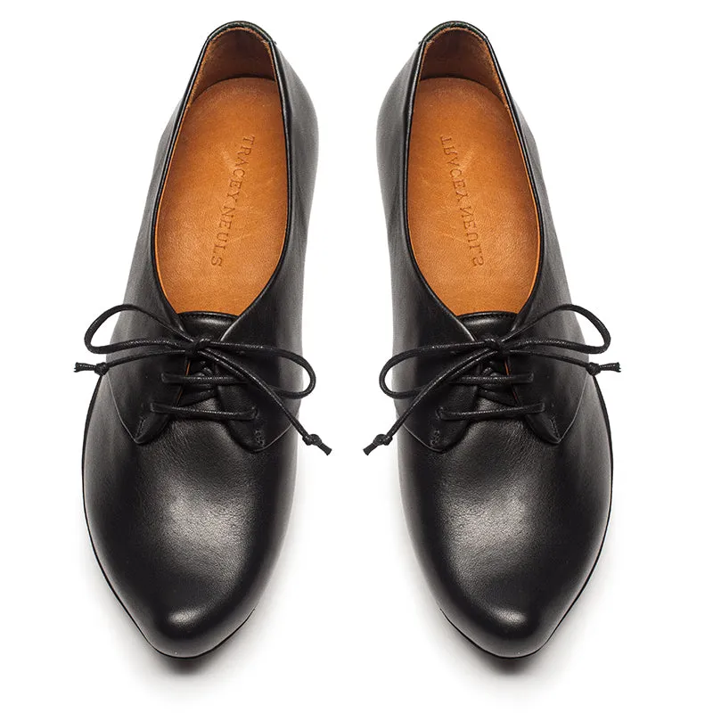 SS24 BOY Smoke | Leather Derbies