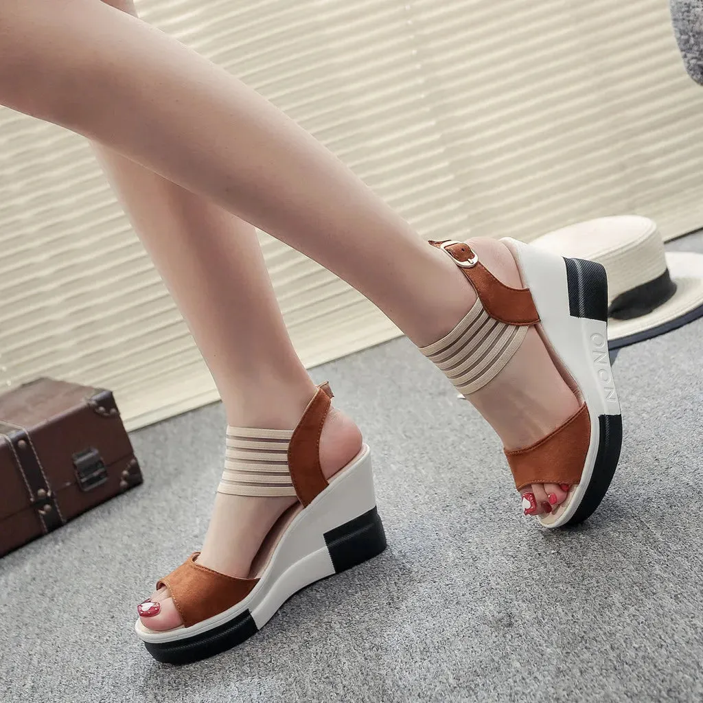 Walked Me Home Wedges Sandals