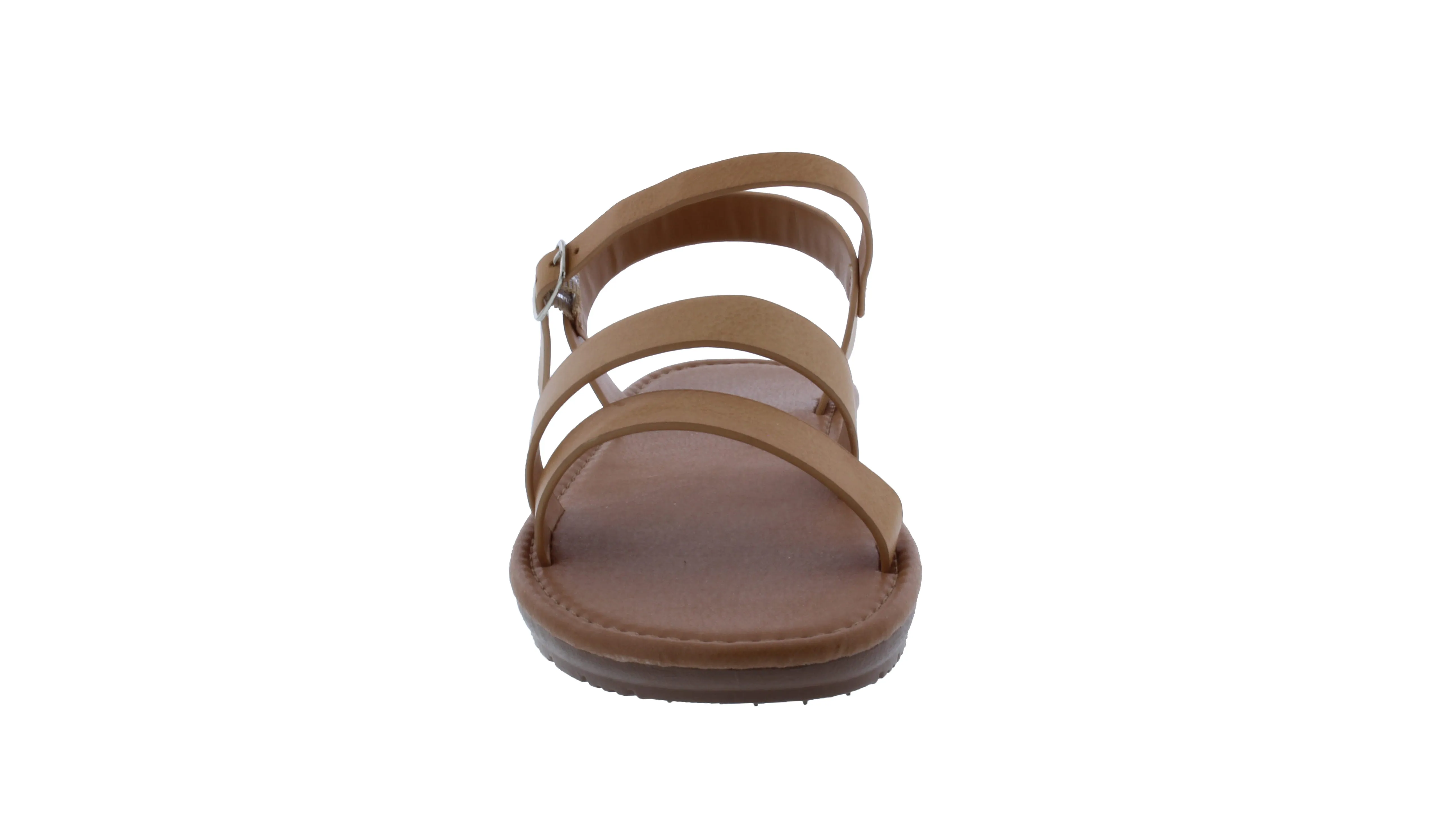 Women Two Strap Sandal with Buckle Closure