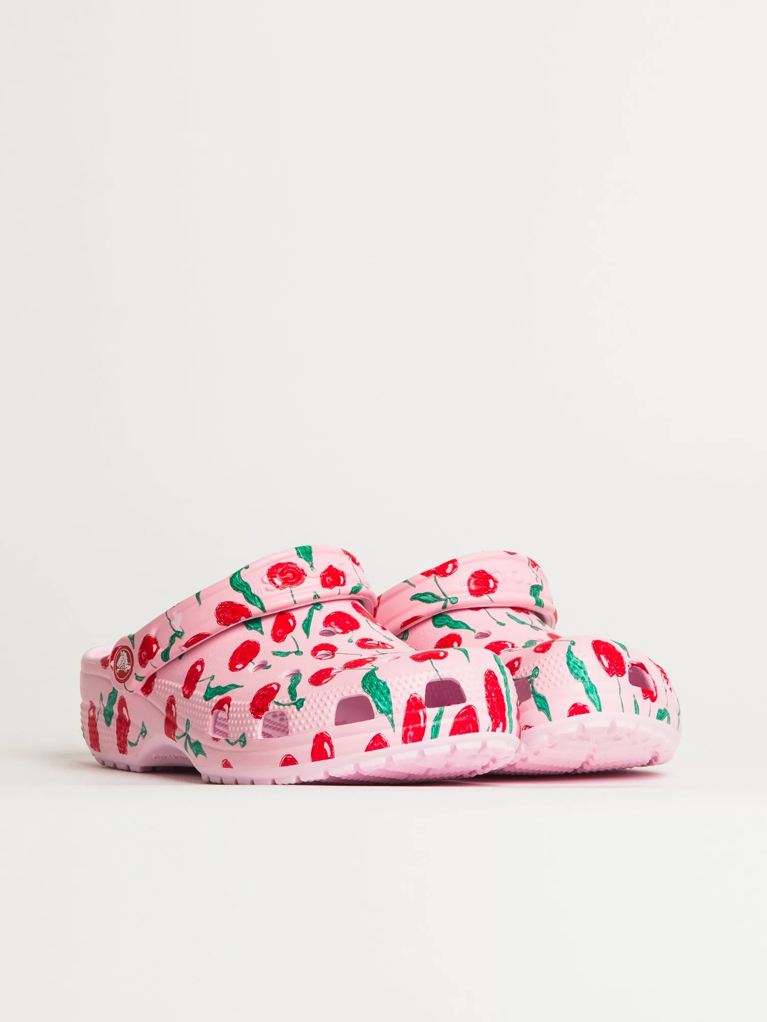 WOMENS CROCS CLASSIC FRESH FRUITS CLOG - ROSE