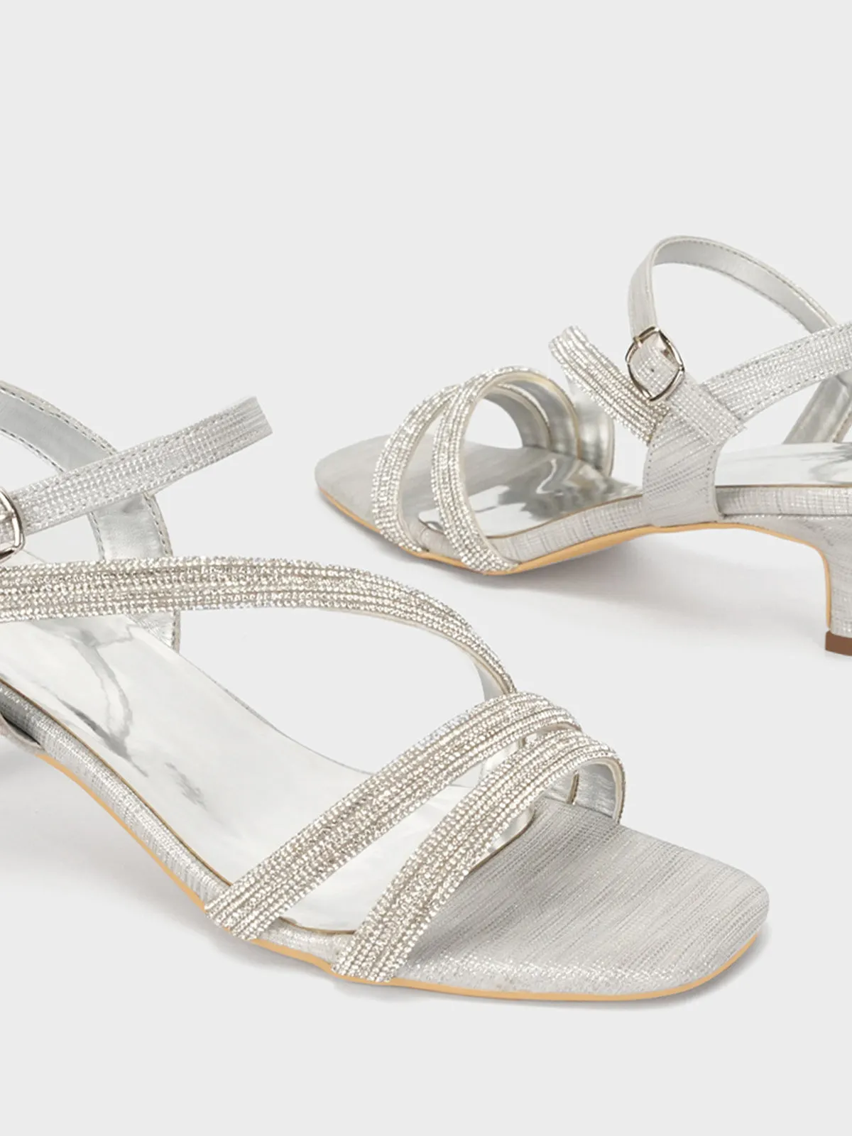 Women's "MOMUS" Glittery Party Sandals
